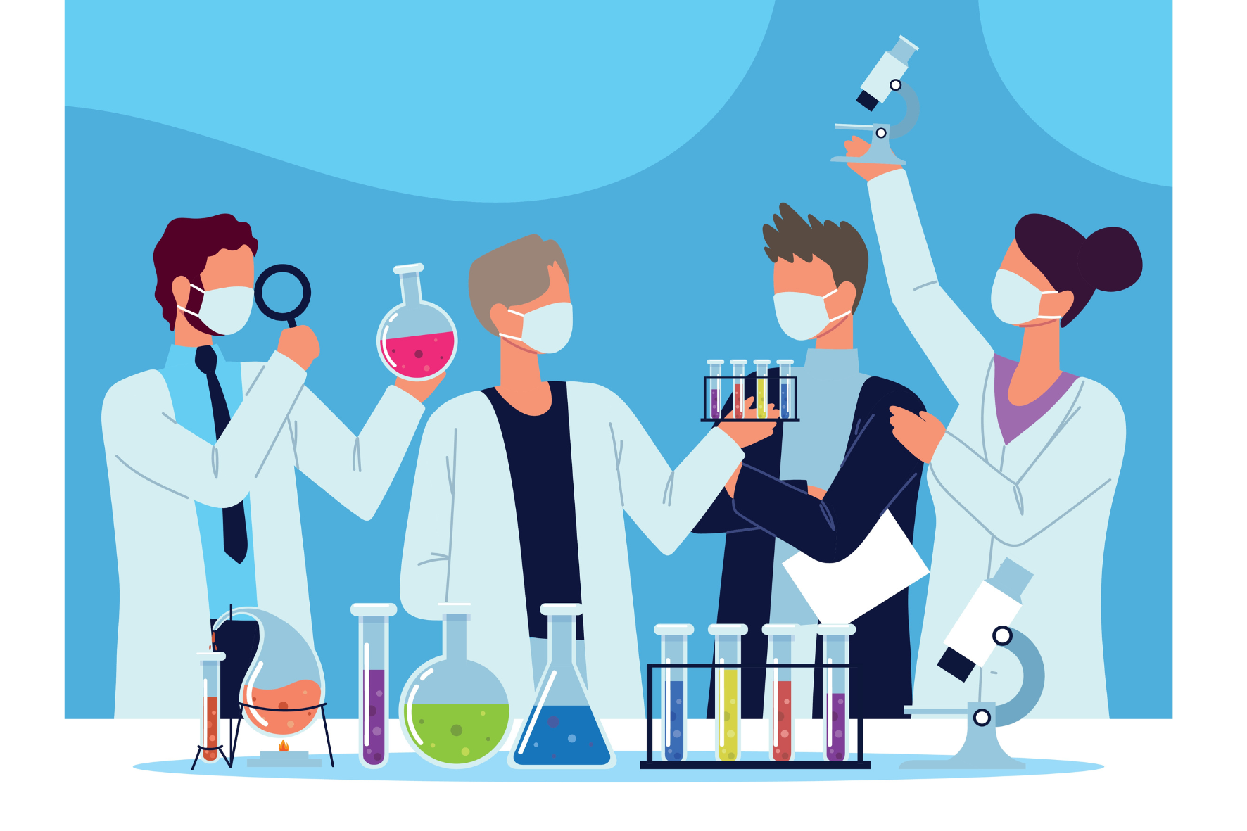 En gruppe mennesker i en sirkel