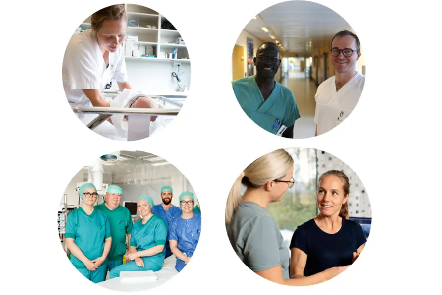 En gruppe personer i et rom