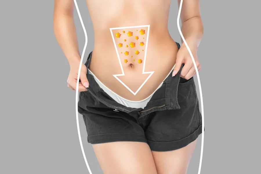 Illustrasjonsbilde av en person med magesmerter