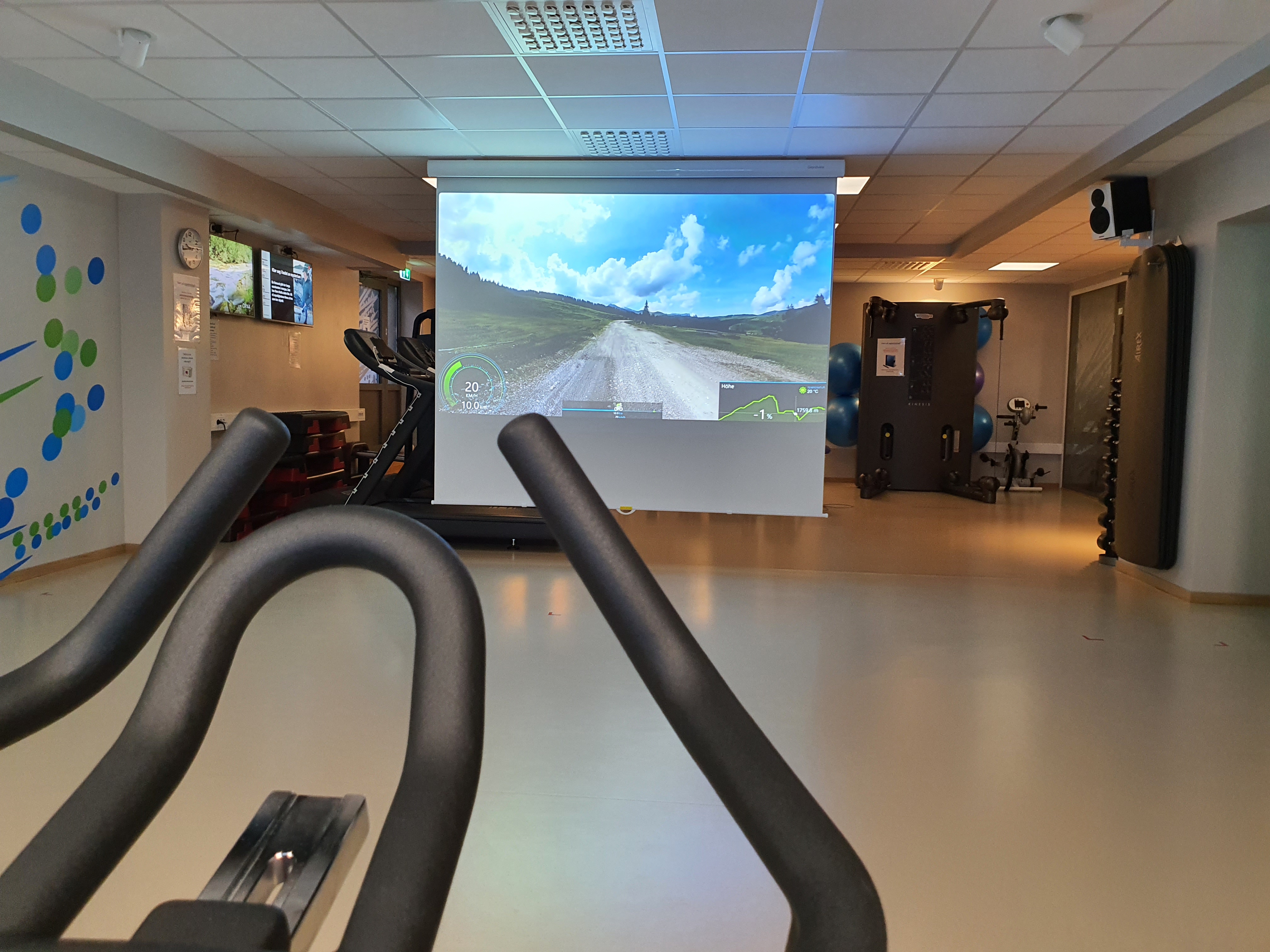 Lerret for visualisering av treningsturen