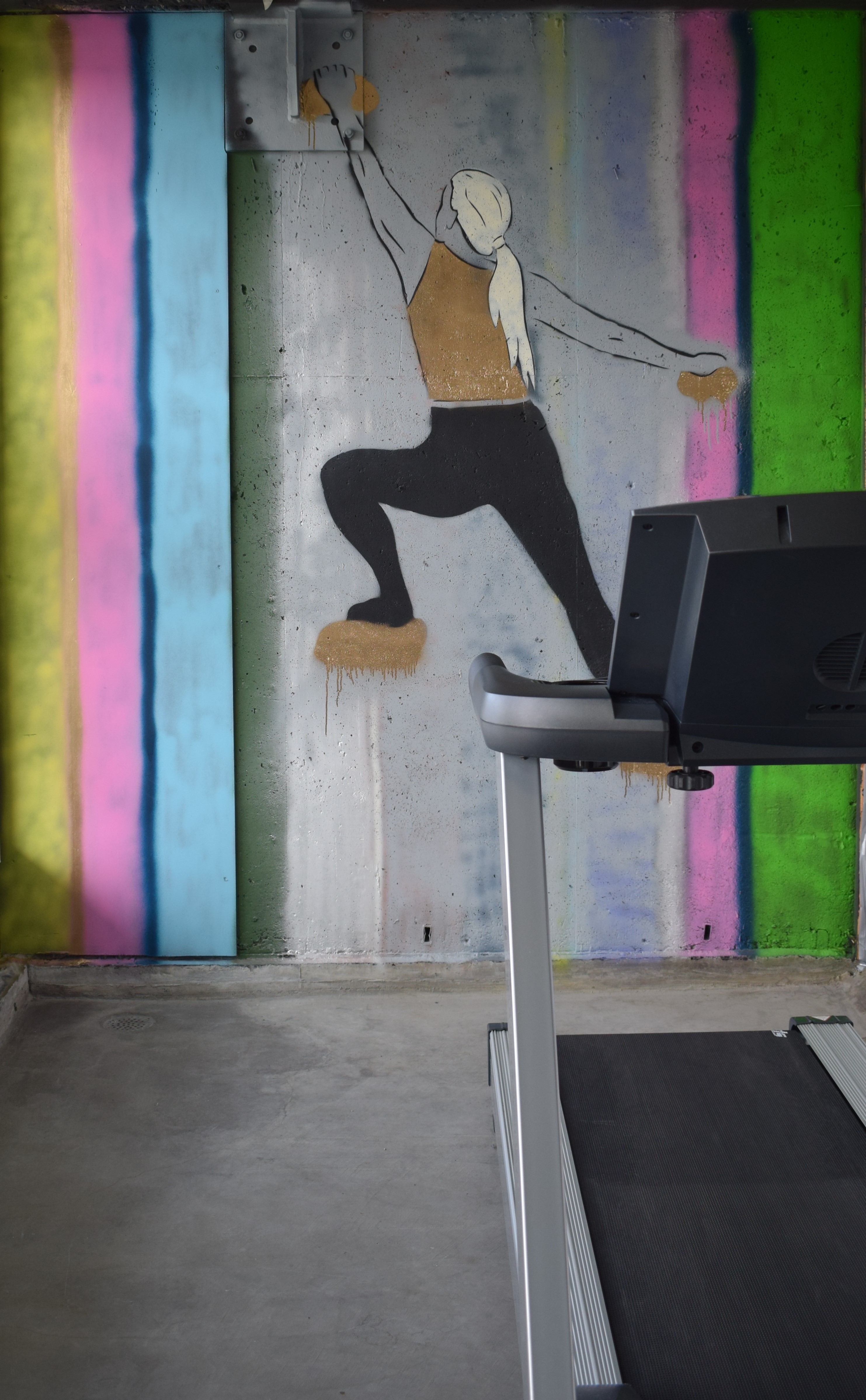 Tredemølle på innebygd veranda