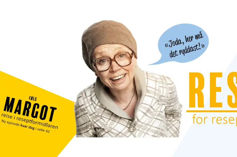 Margot si reise i reseptformidlaren.