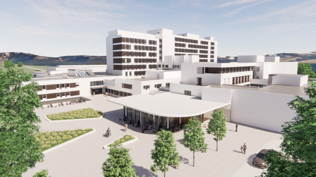 Illustrasjon av Ålesund sjukehus