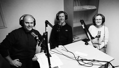 Programleiar Jim Hansen, innovasjonsrådgivar Christer Jensen og prosjektleiar Kathrin Enebakk 