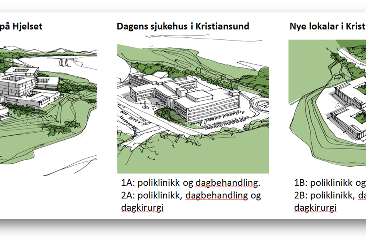 Skisser, alternativ i konseptfasen
