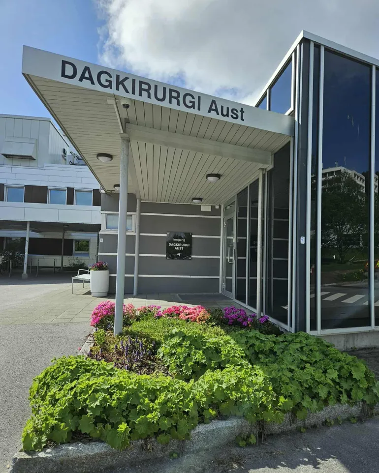 Inngangspartiet til Dagkirurgi aust