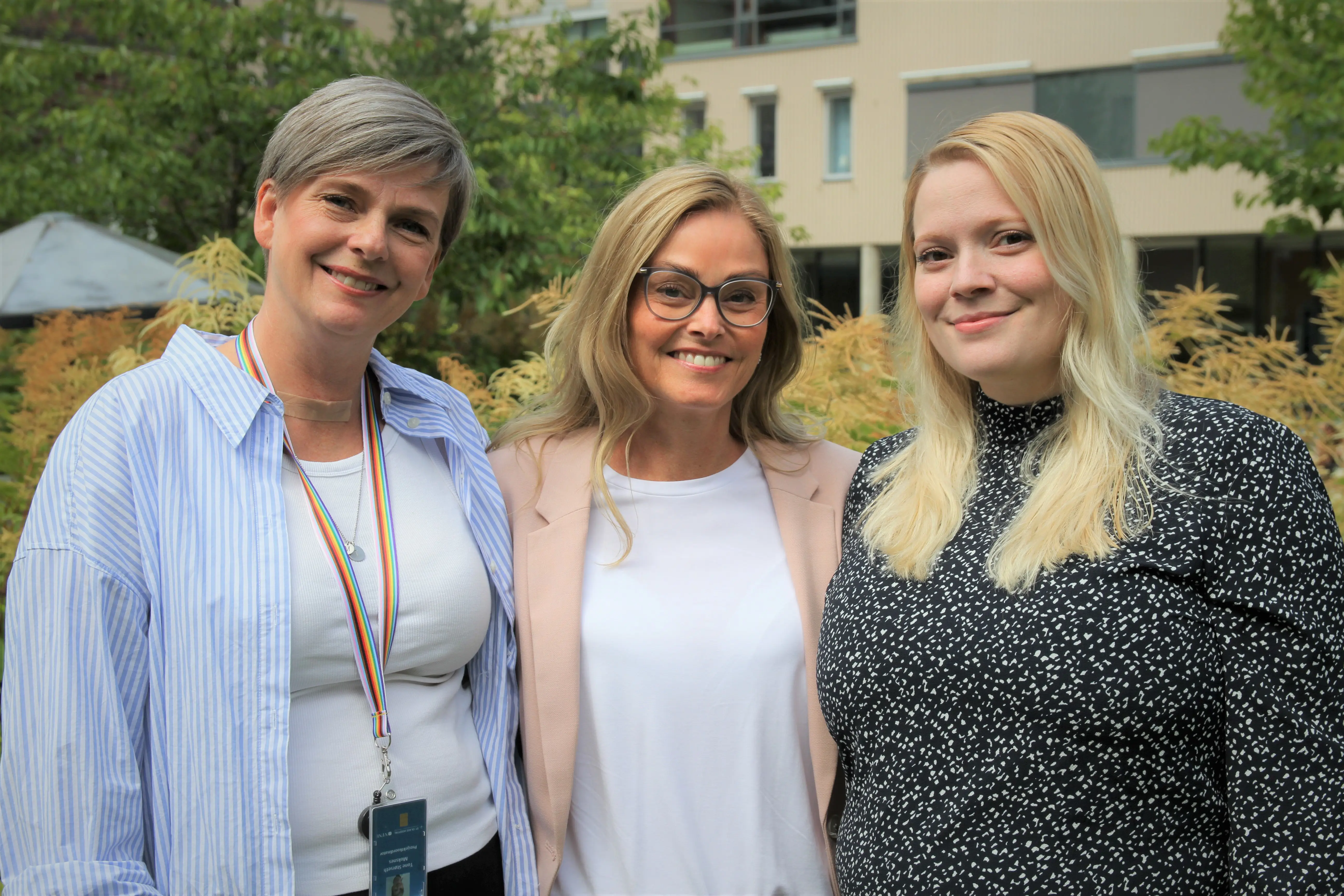 TEAMET VED RSKI MIDT: Tone Moksnes, Mari Y. Hagen og Simone Strindberg,.