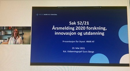 Årsmelding for forsking og innovasjon  i styret 