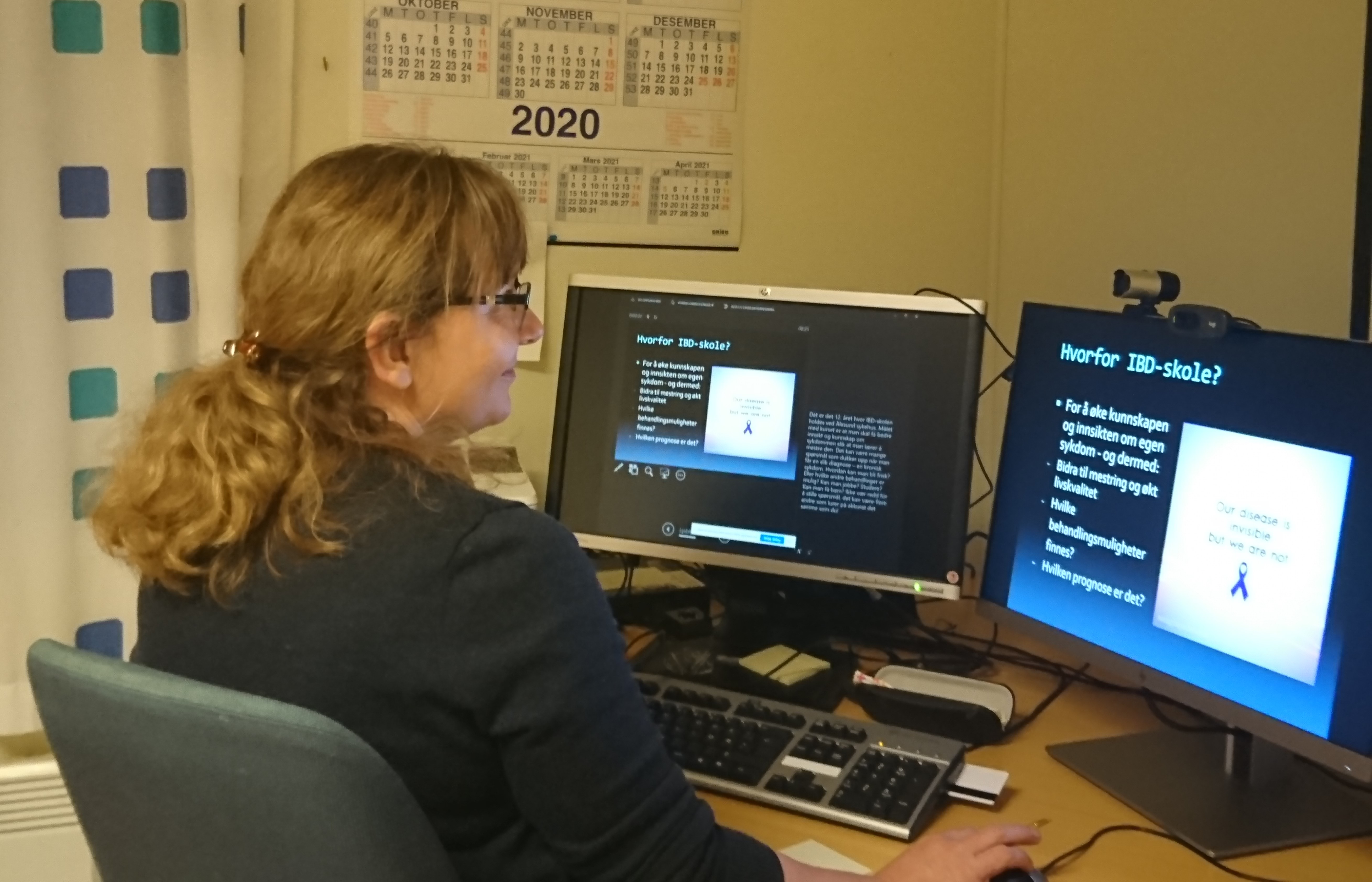 Spesialsjukepleiar Monika Tranvåg digital IBD-skule.