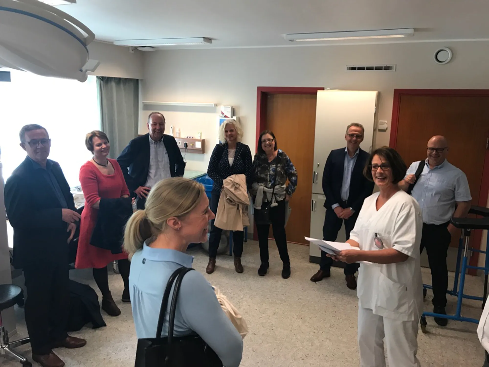 Heide Grimstad fortalde styret om gode kvalitetstal og korleis dei arbeider aktivt med å forbetre arbeidet sitt. 