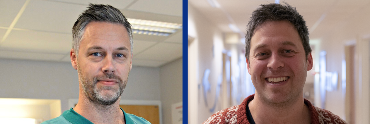 En mann og en kvinne som smiler