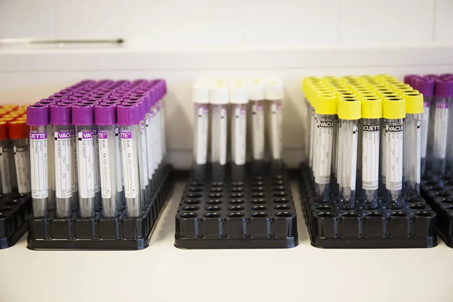 Glas til blodprøvetaking