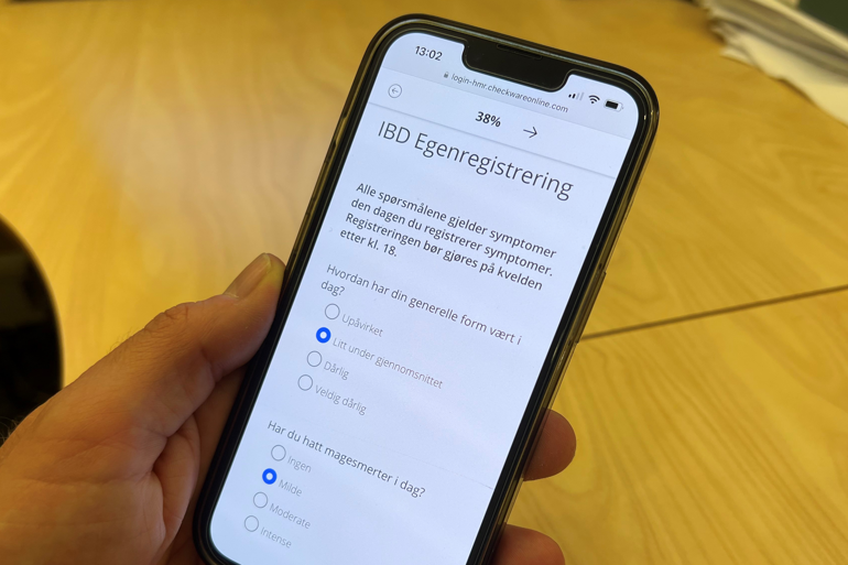 Digital egenregistrerings-app for behovsstyrt IBD-oppfølging