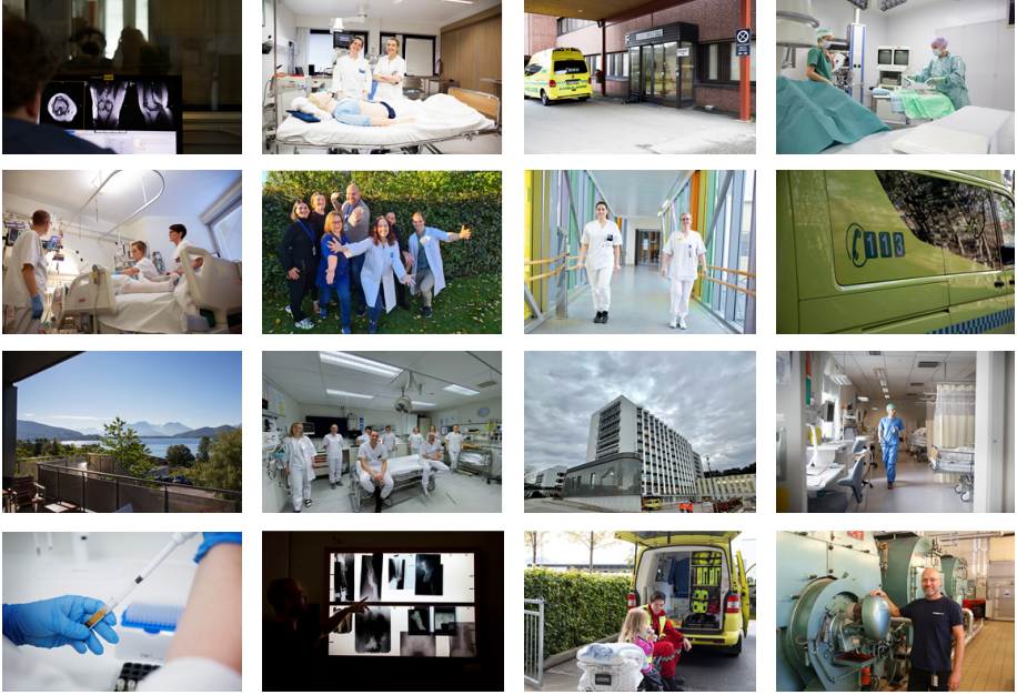 A collage of photos of people