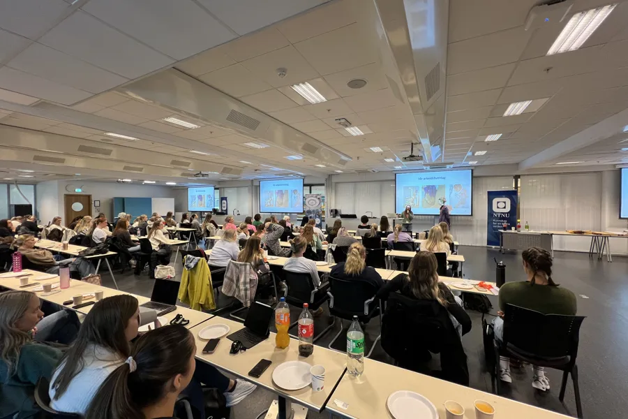 En gruppe mennesker som sitter ved bord