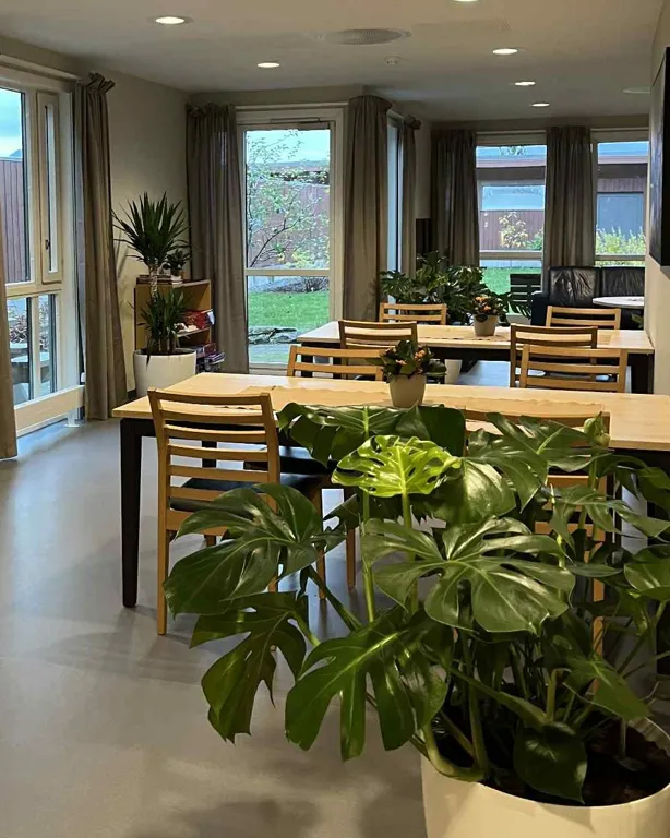 Fellesområde med spisebord