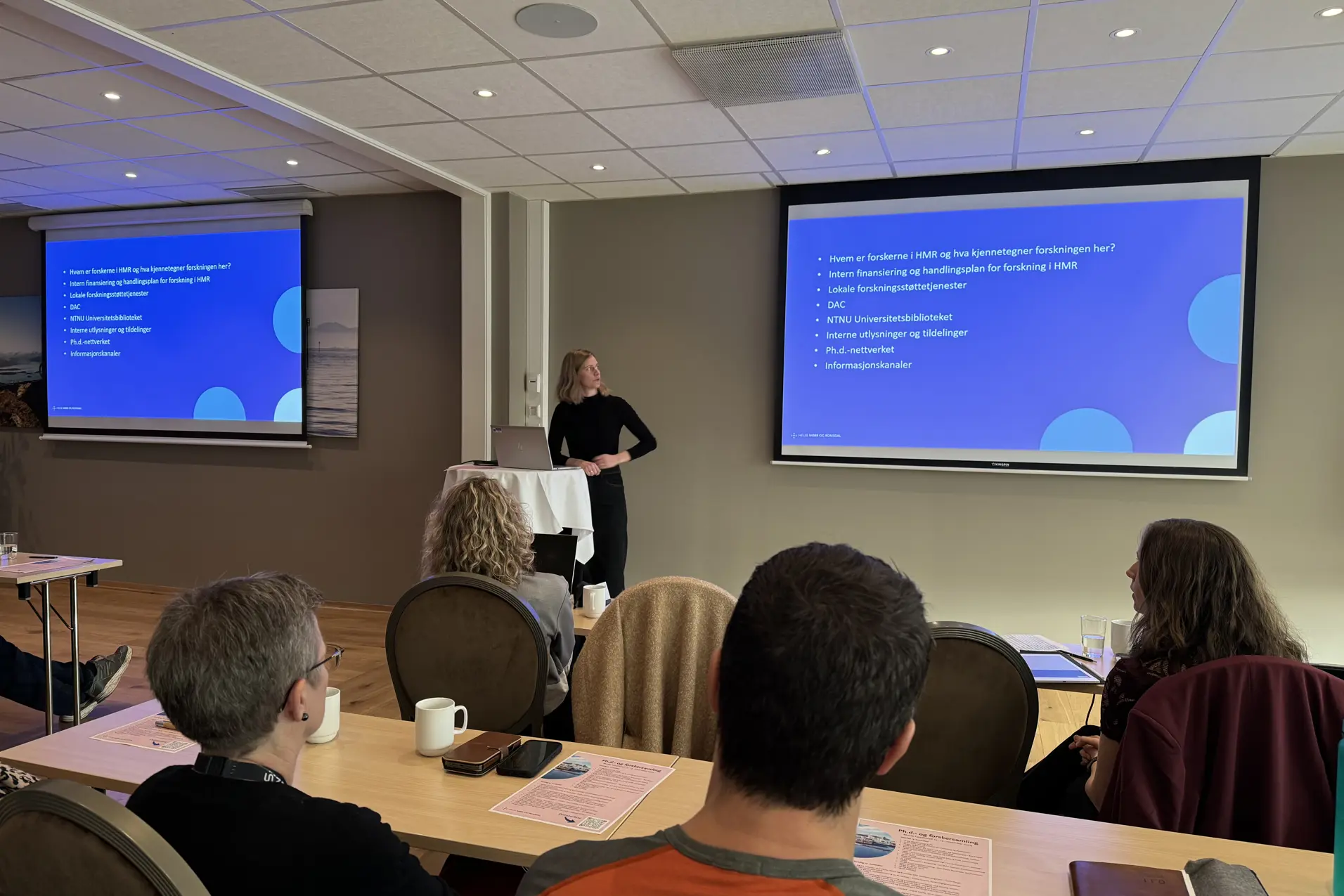 Kst. forskingssjef Vibeke Devold Valderhaug under sin presentasjon