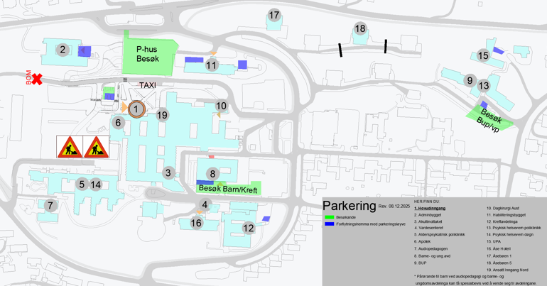 Oversikt over sjukehusområdet - Ålesund sjukehus