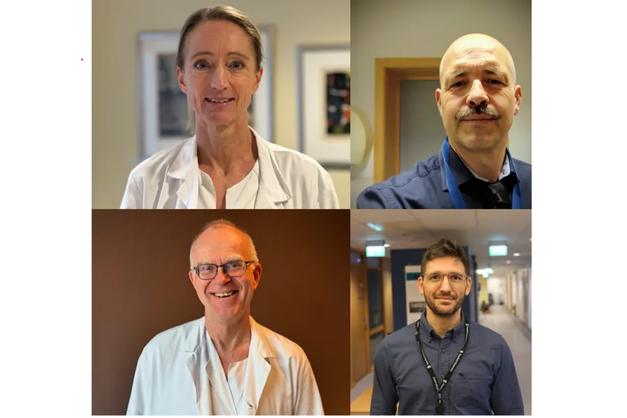 En gruppe personer som smiler til kamera